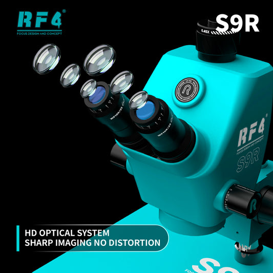 Microscopio estereoscópico de campo amplio RF4 S9R 7-74X