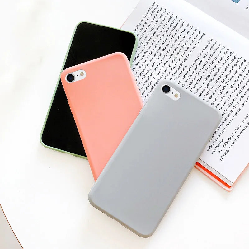 Case For iphone SE 2020 SE2 SE3 2022 Shockproof TPU Liquid Silicone Protective Phone Back Cover for iphone SE 2020 2022 Case