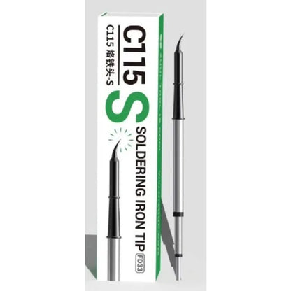 2UUL C115 Soldering Iron Tip K I S Precision Fast Heating Universal Replacement Solder Tips for Mobile PCB Repair Tools