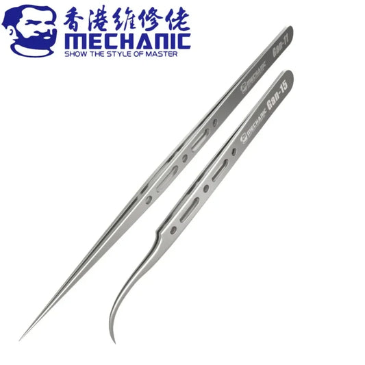 Pinzas de precisión de acero inoxidable no magnético MECHANIC Gan11 / Gan15