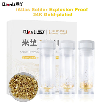 Qianli iAtlas 24k Explosion Proof Gold-plated Foil Gasket for Phones Mainboard Middle Frame Chip Filling Reballing Repair Tool