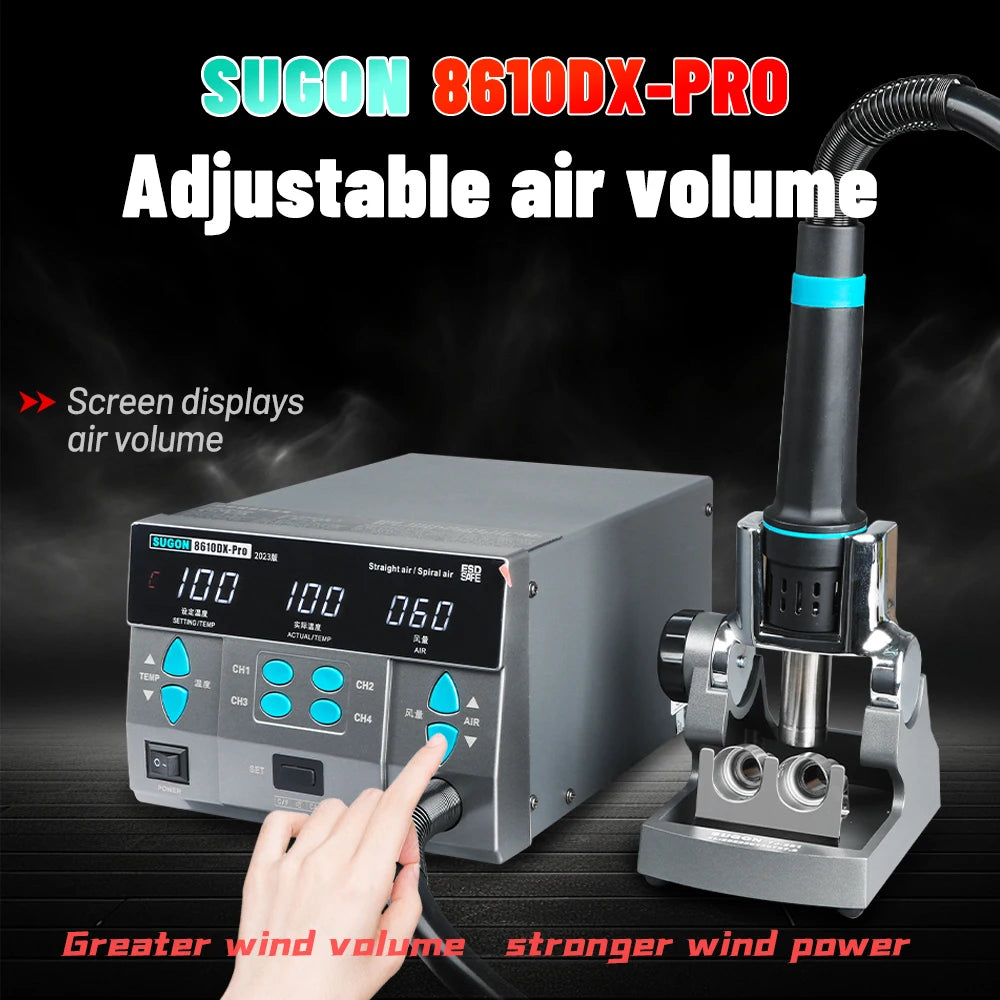 SUGON 8610DX-PRO Desoldering Station Constant Temperature Digital Display Soldering Station 1000w High Mobile Phone Repair