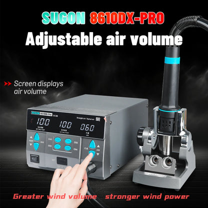 SUGON 8610DX-PRO Desoldering Station Constant Temperature Digital Display Soldering Station 1000w High Mobile Phone Repair