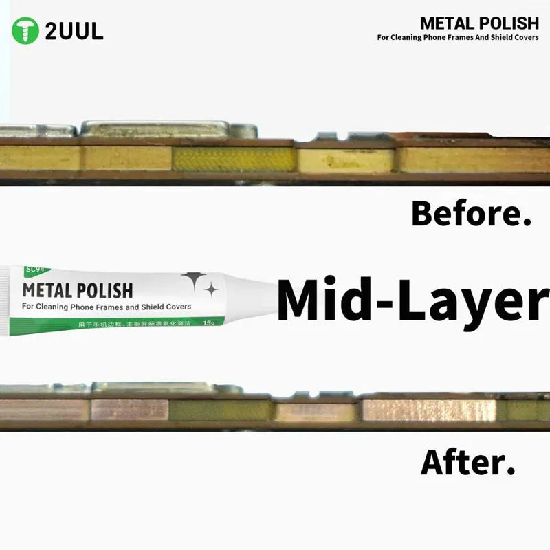 2UUL SC94 Metal Polish Paste Is Suitable for Motherboard CPU Cleaning Without Residue Phone Frames Shield Cover Cleaning Paste