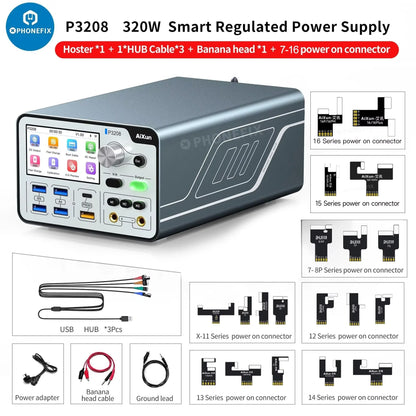 AIXUN P3208 Intelligent Regulated Power Supply For iPhone 7-16 PRO MAX Android Motherboard Battery Testing Mobile Phone Repair