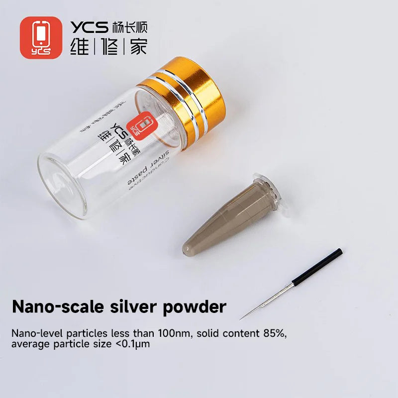 YCS D11 Nano Conductive Silver Paste Low Resistance High Temperature Resistance Mobile Phones Green/Yellow Screen Repair Tool