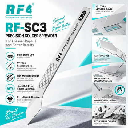 RF4 RF-SC3 Non-Magnetic Solder Spatula for PCB and IC Repair