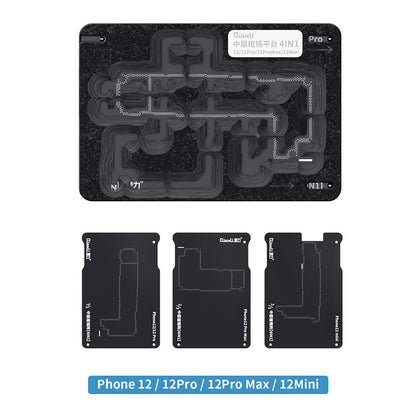 QIANLI Middle Frame Reballing Platform for Phone X 11 12 13 14 Series BGA Reballing Tin Planting Station with Stencil