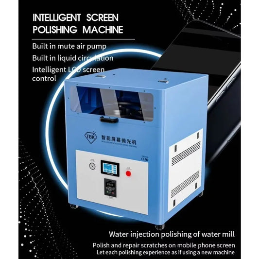Máquina TBK 938M para rectificar y pulir vidrio de pantallas