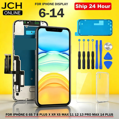 Premium LCD For iPhone X XR XS MAX 11 12 13 PRO Max 14 Plus Touch Screen Replacement For iPhone 6 6S 7 8 Plus LCD Display