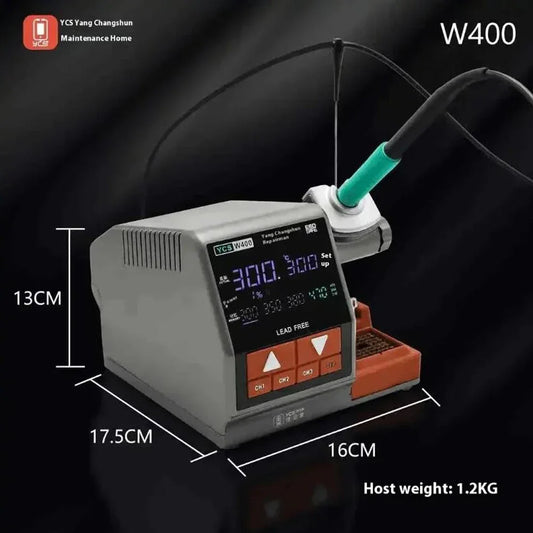 YCS W400 High-power Soldering Iron Soldering Station Compatible 470/210/245 Handle and Tips for Mainboard Repair Soldering Iron