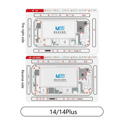 MaAnt screw positioning plus magnetic pad for iPhone X-15pro Max screw holder chart pad mobile phone repair and disassembly tool
