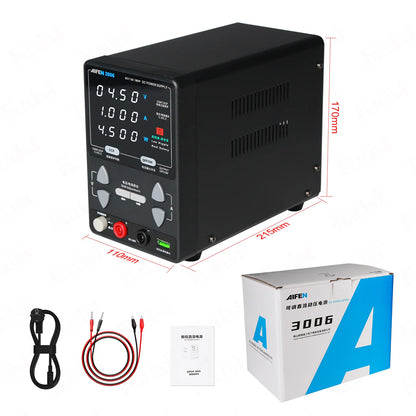 AIFEN 3006 6A 30V 180W Adjustable DC Power Supply Digit Lab Bench Power Stabilized Power Supply Voltage Regulator Switch