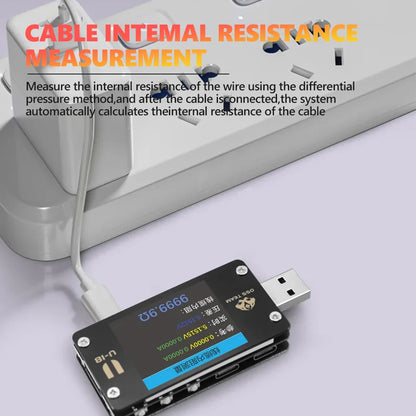 OSS U18 Voltage Current Tester Support Fast Charging Charging Current/Voltage Testing Capacity Cable Resistance Measurement Tool