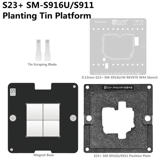 Plataforma de reballing BGA de la capa intermedia AMAOE para Galaxy S23/S23+