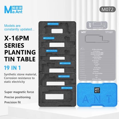MAANT M072 iPhone X-16 Middle-Layer Reballing Stencil