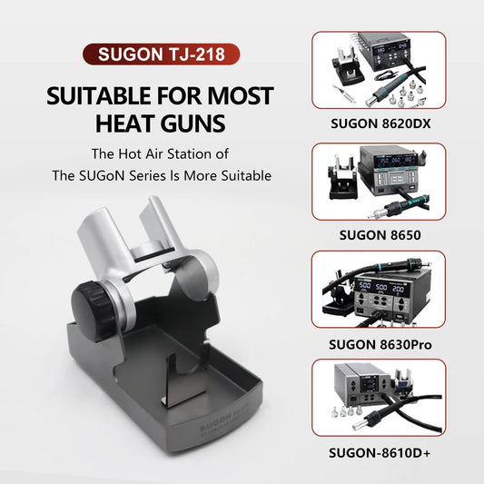 Soporte original para el mango de la estación de retrabajo por aire caliente SUGON 218, marco de repuesto para el mango de la pistola de aire caliente, compatible con SUGON 8650, 8630PRO y 8620DX