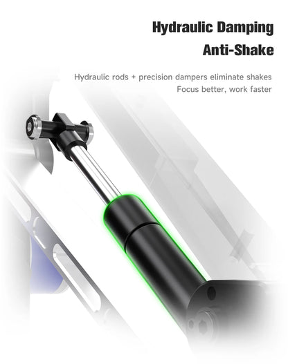 MECHANIC DVS-1 Microscope Hydraulic Shock-Absorbing Swing Arm Stand Compatible with Most Microscope Mainboard PCB Repair Tool