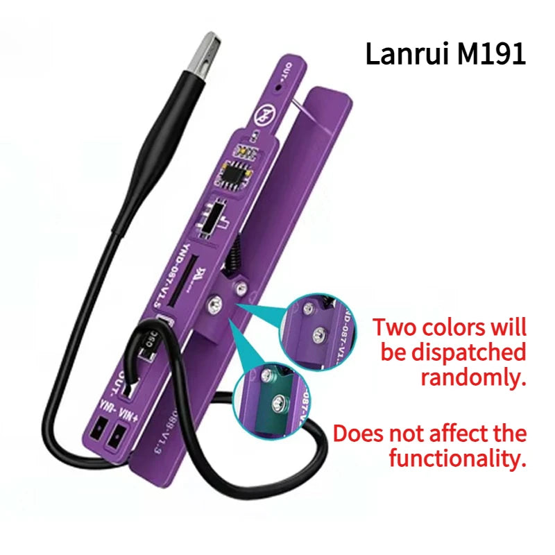 Lanrui M191 Universal Power-On Clip Current Leakage Detection Tool 2Modes for Non-Encrypted Android Phones IP SERIES Repair Tool