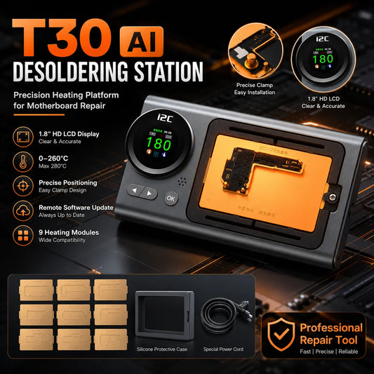 i2C T30 Intelligent Desoldering Heating Station Ceramic Fast Heating For Phones Motherboard Layer Disassembly PCB Repair Tools