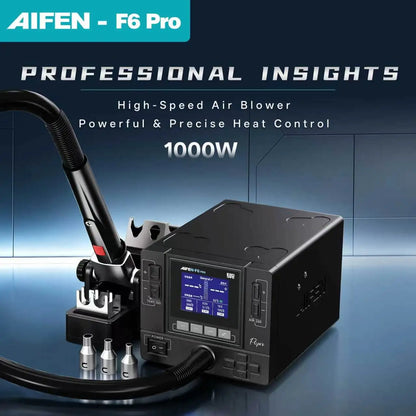 AIFEN F6PRO Hot Air Rework Station Industrial-Grade Hot AirAI Gun Electronics Soldering Station BGA SMD PCB Heat Gun