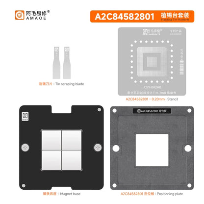 Kit de plataforma para reballing de BGA AMAOE para D70F3539A, A2C84582801 y A2C85753201
