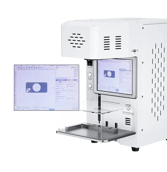 Máquina de grabado láser para cristal trasero TBK 958F de 20W
