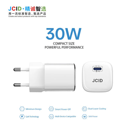 JCID GaN Charger Multi-Power 30/45/67W PD Adapter with Data Cable for Smartphone Tablet Home And Repair Shop Use