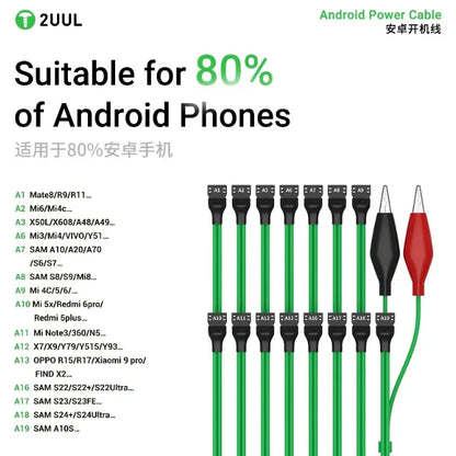 2UUL PW04 (PIW04) Cable de prueba de arranque de placa base Android 15 en 1