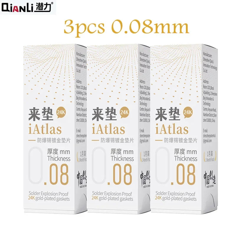 Qianli iAtlas 24k Explosion Proof Gold-plated Foil Gasket for Phones Mainboard Middle Frame Chip Filling Reballing Repair Tool