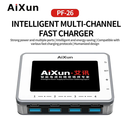 AIXUN PF26 260W 8-Port Digital Fast Charging Station