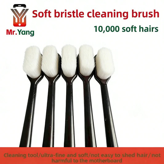 YCS PCB Cleaning & Polishing Brush, Soft Bristle for Motherboard IC Glue Removal & BGA Phone Repair Tool