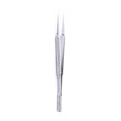 YCS Repair Titanium Alloy Curved Pointed Tweezers for Mobile Phone Computer Motherboard Chip Flying Wire Clamping Tweezers Tool