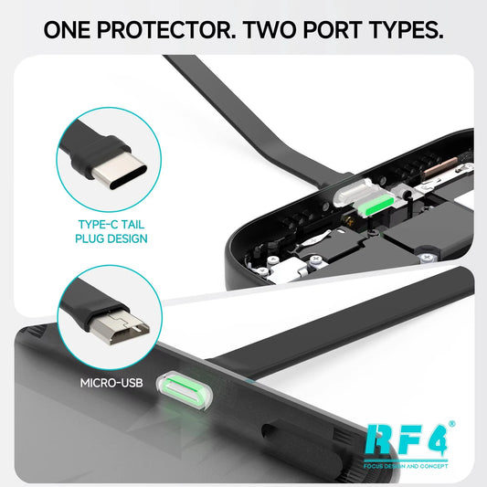 RF4 RF-TP20 USB-C and Micro USB Charging Port Protector