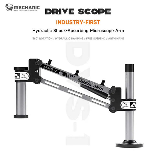 MECHANIC DVS-1 Microscope Hydraulic Shock-Absorbing Swing Arm Stand Compatible with Most Microscope Mainboard PCB Repair Tool