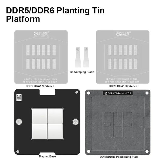 Plataforma de reballing BGA de memoria DDR5/DDR6 AMAOE