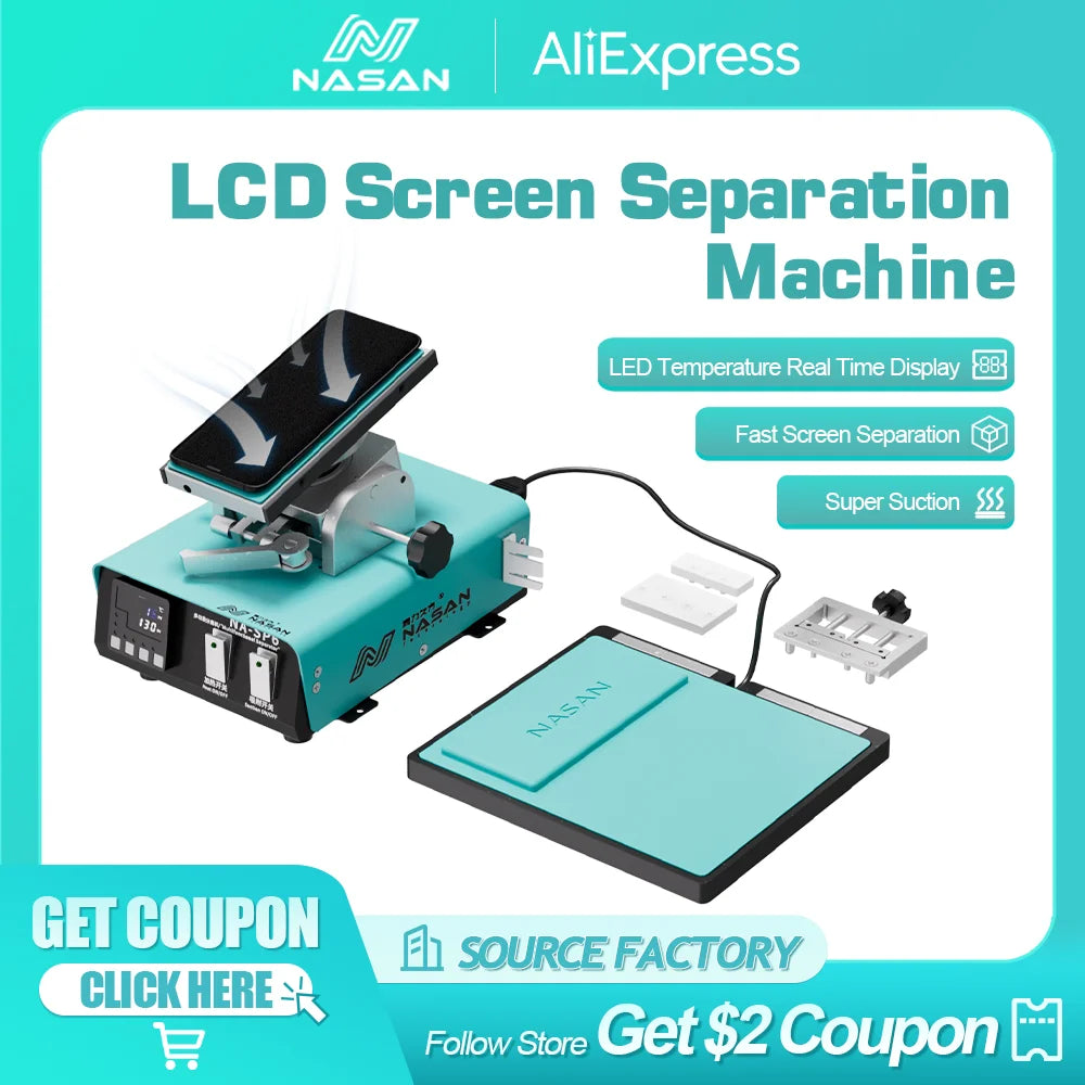 Máquina de separación de pantallas LCD al vacío NASAN SP6