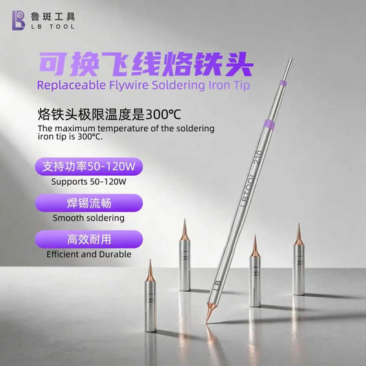 LUBAN LB210 Flywire Soldering Iron Replacement Tip for Phone Repair