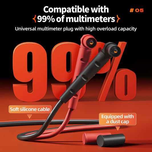 YCS 0.28mm Fine-Needle Multimeter Test Probe Leads