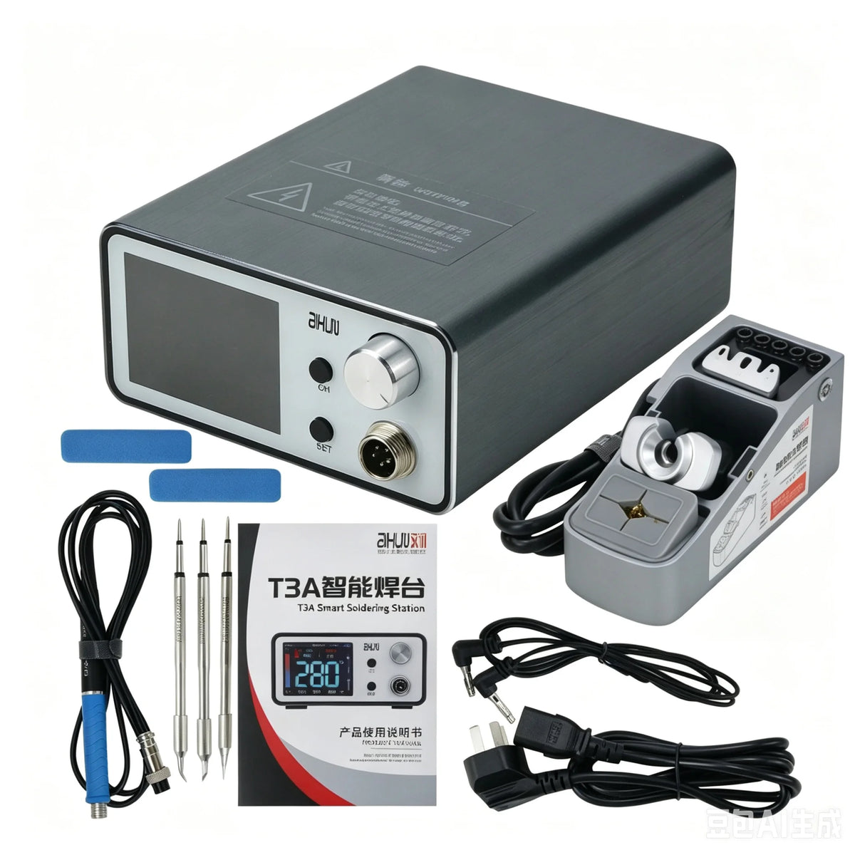 Estación de soldadura inteligente Aixun T3A de 200 W compatible con mango T245 para soldadura y reparación de placas base, PCB y BGA, herramientas de soldadura