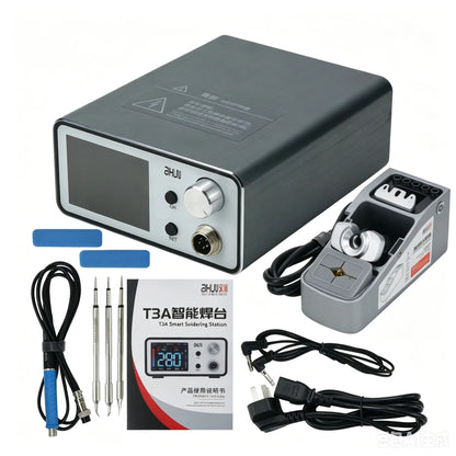 Estación de soldadura inteligente Aixun T3A de 200 W compatible con mango T245 para soldadura y reparación de placas base, PCB y BGA, herramientas de soldadura