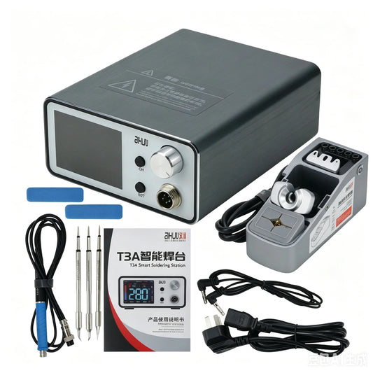 Estación de soldadura inteligente Aixun T3A de 200 W compatible con mango T245 para soldadura y reparación de placas base, PCB y BGA, herramientas de soldadura