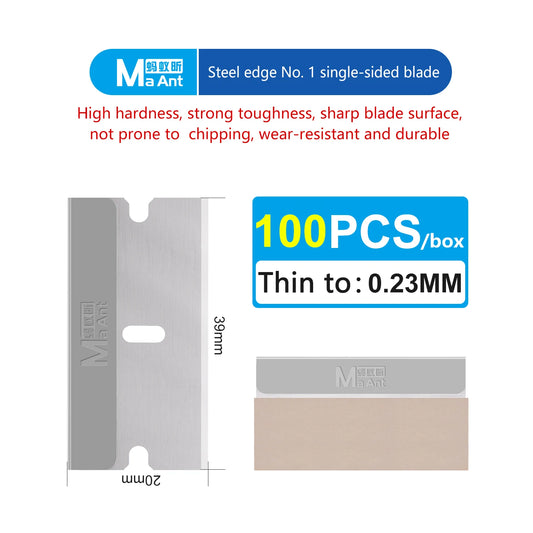 MAANT No. 1 OCA Glue Removal Blades, 100 Pieces