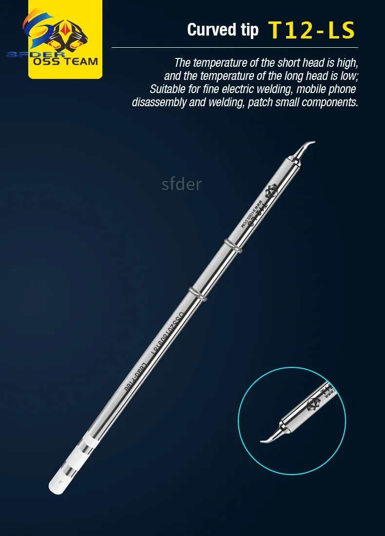 OSS T12 Soldering Iron Tips Integrated Heating Core for T12 Soldering Stations