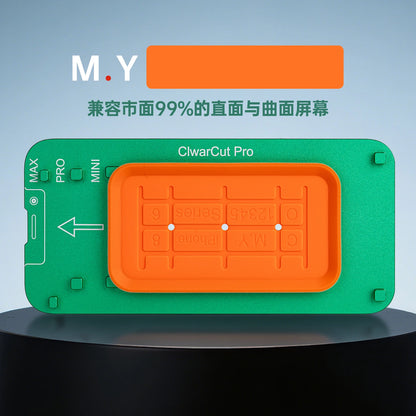 YCS Visual Screen Separation Mold for Straight & Curved Phones, Precise Alignment Cover Bracket Repair Fixture