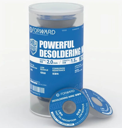 FORWARD FW-WS1515/2015/2515 Desoldering Wire 10Pc/Roll Low Residue for Mobile Phone BGA Soldering Wick Fast Tin Repair Tools kit