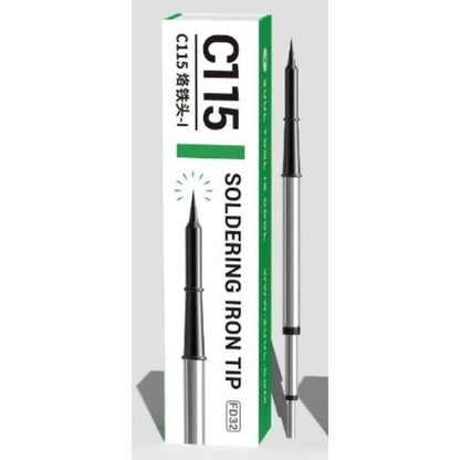 2UUL C115 Soldering Iron Tip K I S Precision Fast Heating Universal Replacement Solder Tips for Mobile PCB Repair Tools