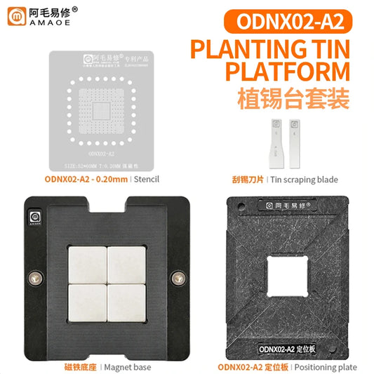Plataforma de reballing BGA para CPU de Nintendo Switch AMAOE ODNX02-A2