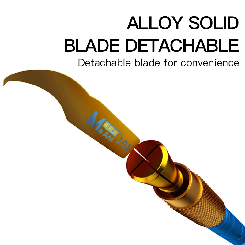 MaAnt MY-101 Multifunctional CPU IC Glue Removal Knife Handle for Mobile Phone Repair Motherboard NAND CPU Cleaning Prying Tool