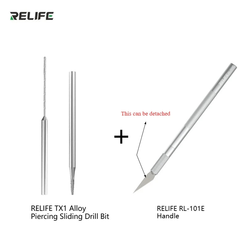 Relife TX1 Alloy Sliding Thread Drill Bit Quick Removal For Mobile Phone Removing Stripped Broken Screws PAD PC Repair Tool Set